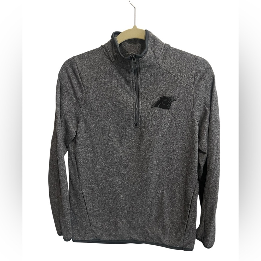 Carolina Panthers NFL Youth Quarter Zip up Sweatshirt size Large (14/16)